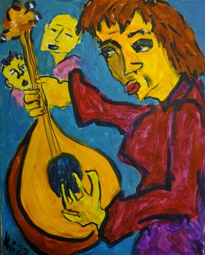 Die Mandolinenspielerin